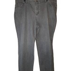 Gloria Vanderbilt Amanda denim jeans plus size tray straight-leg Size 18W